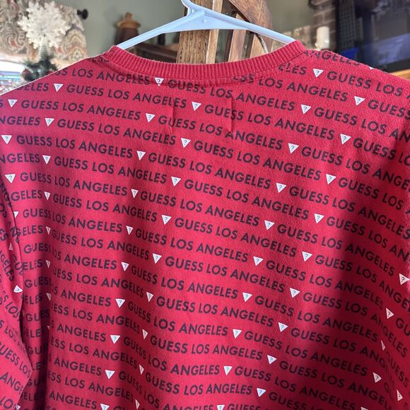 Vintage Guess Jeans USA Sweatshirt Womens Medium M Red Y2K Crewneck - Picture 6 of 7